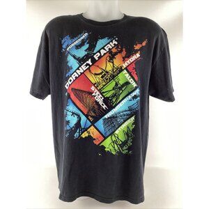 Vintage Dorney Park Roller Coaster T-Shirt Mens XL Possessed Hydra Talon Stingea